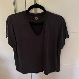 Nordstrom Bobeau Cut-out Modal Top (S, Black)